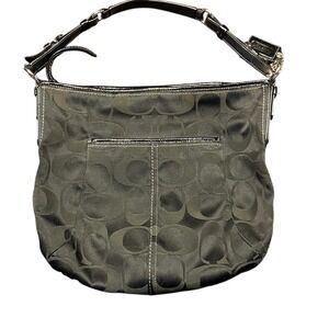 Coach Black and Gray Hobo Bag
